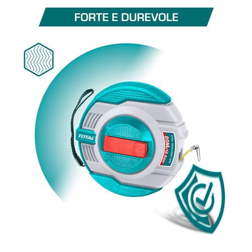 Flessometro Acciaio 20m*12,5mm