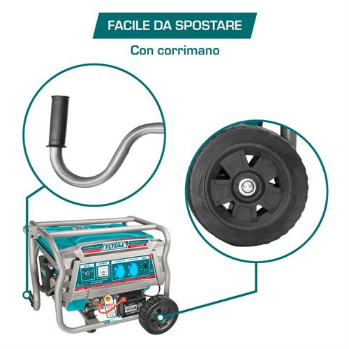 Generatore di Corrente Carrellato - 3,5 Kw