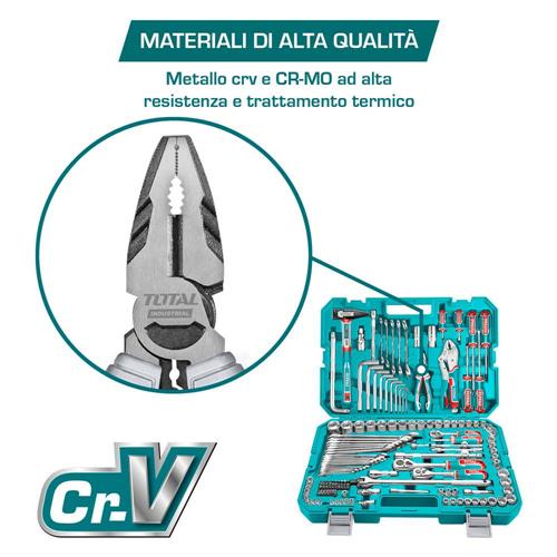 Set da 142 pezzi - Chiavi a bussola, Esagonali e Pinze