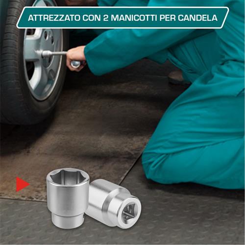 Set da 142 pezzi - Chiavi a bussola, Esagonali e Pinze