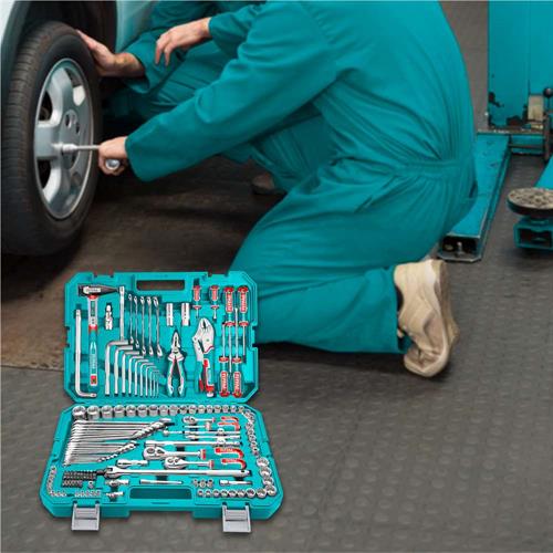 Set da 142 pezzi - Chiavi a bussola, Esagonali e Pinze