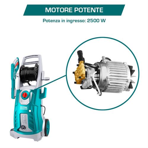 Idropulitrice 2500W - 160bar con Accessori