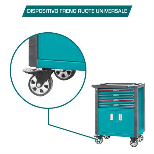 Carrello Porta Attrezzi - 4 Cassetti