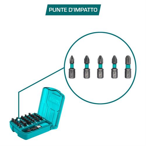 Set da 30 Punte per Avvitatore a Impulsi