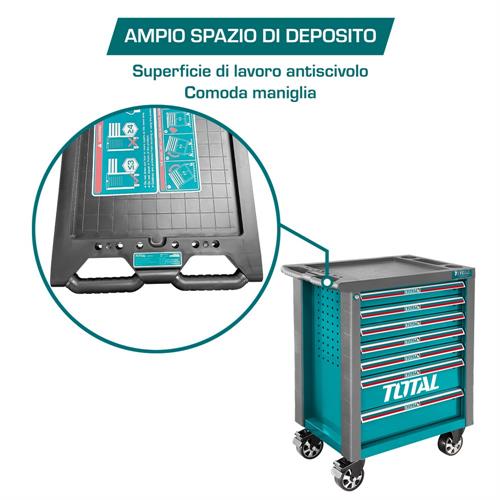Carrello Porta Attrezzi - 7 Cassetti