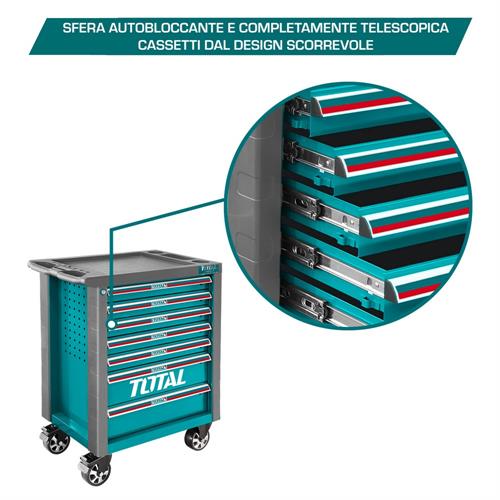 Carrello Porta Attrezzi - 7 Cassetti