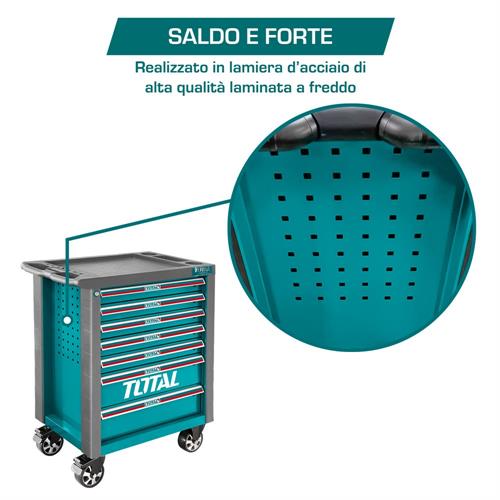 Carrello Porta Attrezzi - 7 Cassetti