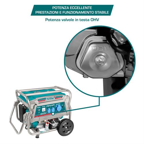 Generatore di Corrente Carrellato - 6,5 Kw