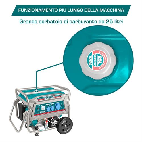 Generatore di Corrente Carrellato - 6,5 Kw