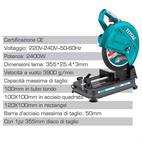 Troncatrice per Ferro da 2400W - Industrial