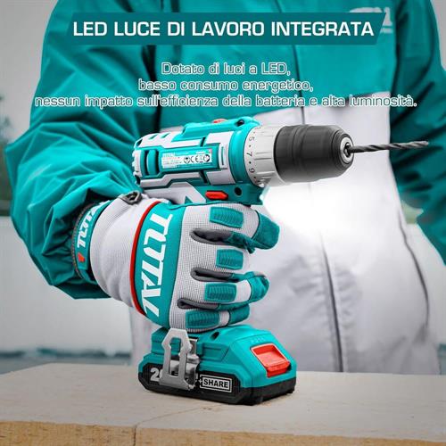 Trapano a Batteria 20V - 45 Nm - Industrial