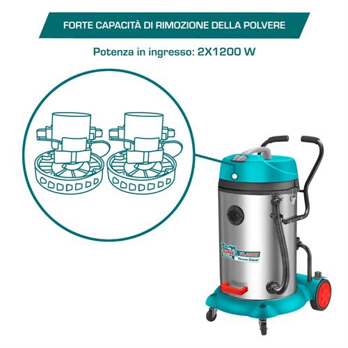 Bidone Aspiratutto 75L - 2400W