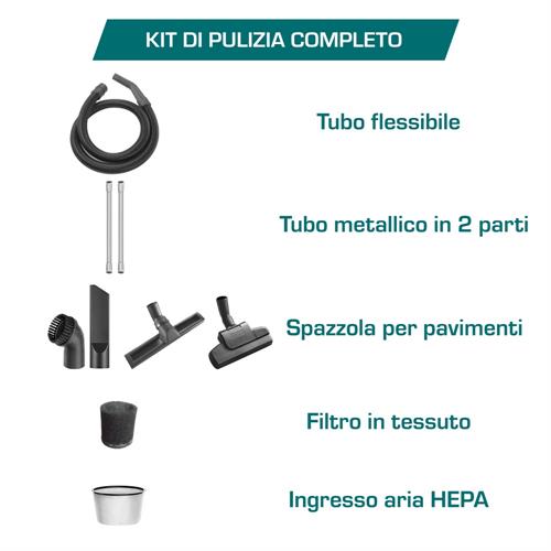 Bidone Aspiratutto 75L - 2400W