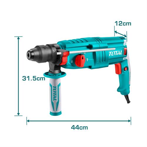 Martello Rotativo SDS Plus 800W 2,5J con mandrino di ricambio