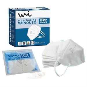 MASCHERINA FFP2 MONOUSO BIANCA