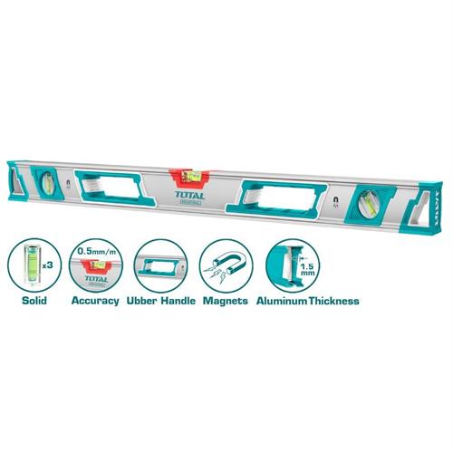 Livella Magnetica in Alluminio da 120cm