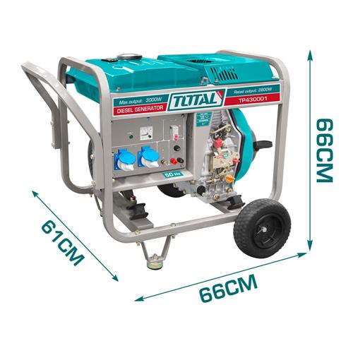 Generatore di Corrente Carrellato - 3 Kw Monofase