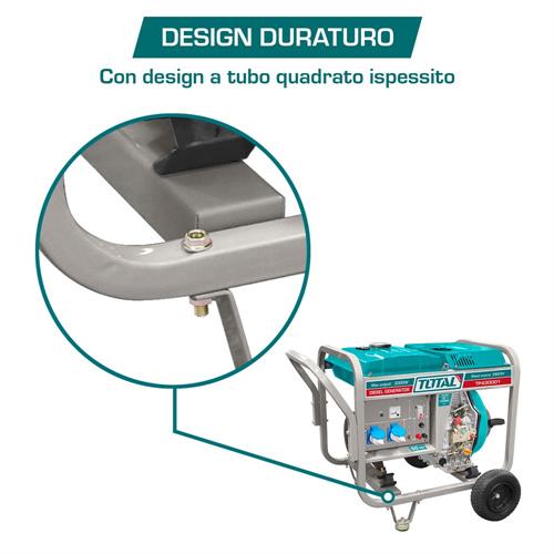 Generatore di Corrente Carrellato - 3 Kw Monofase