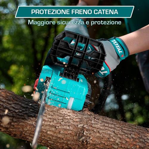 Motosega a Batteria 20V 12 (30cm) con 2 Batterie 4Ah