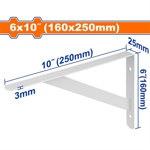 Supporti per Mensole Heavy Duty, 100 kgf, 25x16 cm