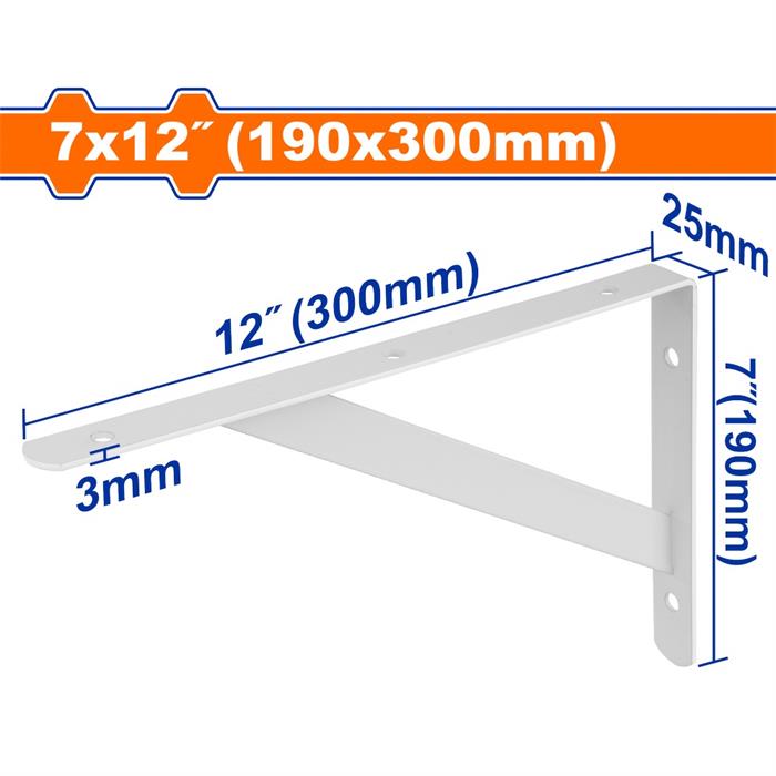 Supporti per Mensole Heavy Duty, 100 kgf, 30x19 cm