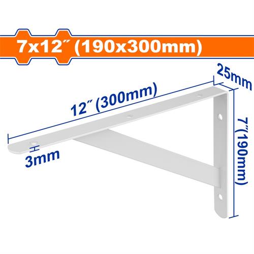 Supporti per Mensole Heavy Duty, 100 kgf, 30x19 cm