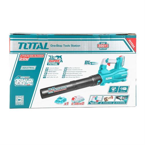 Soffiatore 20V 8.5mc/min 144 km/h con 2 Batterie 2Ah