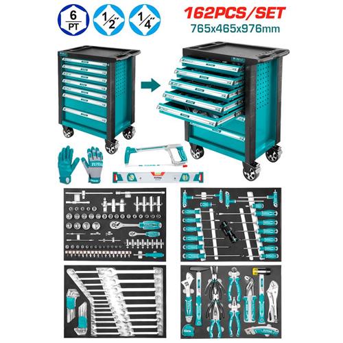 Carrello Porta Attrezzi Con 328 Utensili - 7 Cassetti