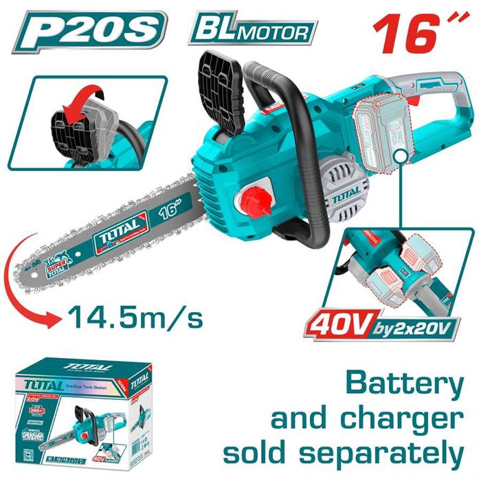 Motosega a batteria 20v lama 16