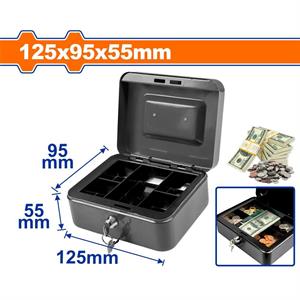 Cassettiera per Soldi con 5 Scomparti, 0.7L, Con Chiave