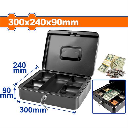 Cassettiera per Soldi con 5 Scomparti, 6.5L, Con Chiave