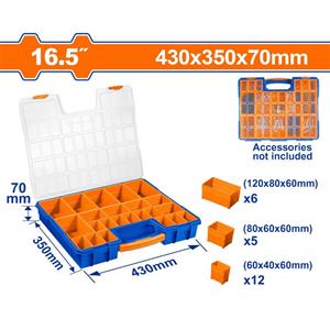 Organizer in Plastica - 23 Scomparti Rimovibili, 430x350x70mm