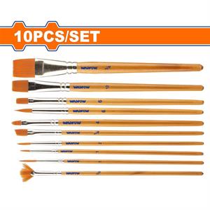 Set Pennelli Artista 10 pz - Nylon, Manico in Legno