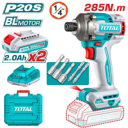 AVVITATORE A IMPULSI A BATTERIA 20V - 285NM CON BATTERIA E A