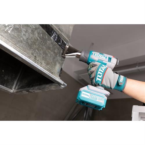 Pistola termica a batteria 20V – 30–550°C – temperatura regolabile con display LCD – con accessori e valigetta