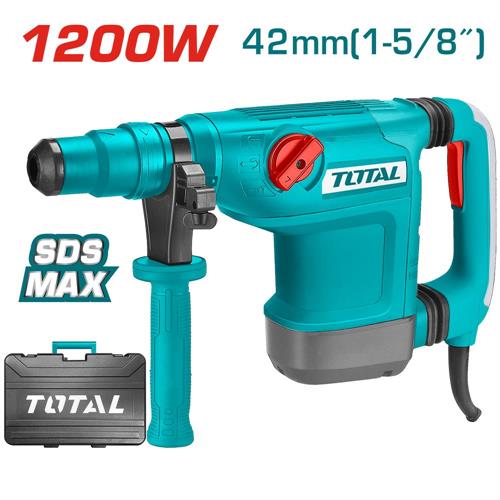 Martello combinato SDS MAX 1200W – 2–10J – con sistema antivibrazione e controllo elettronico