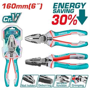 Pinza multifunzione 6 (160 mm) – Cr-V – con manico ergonomico e finitura nera