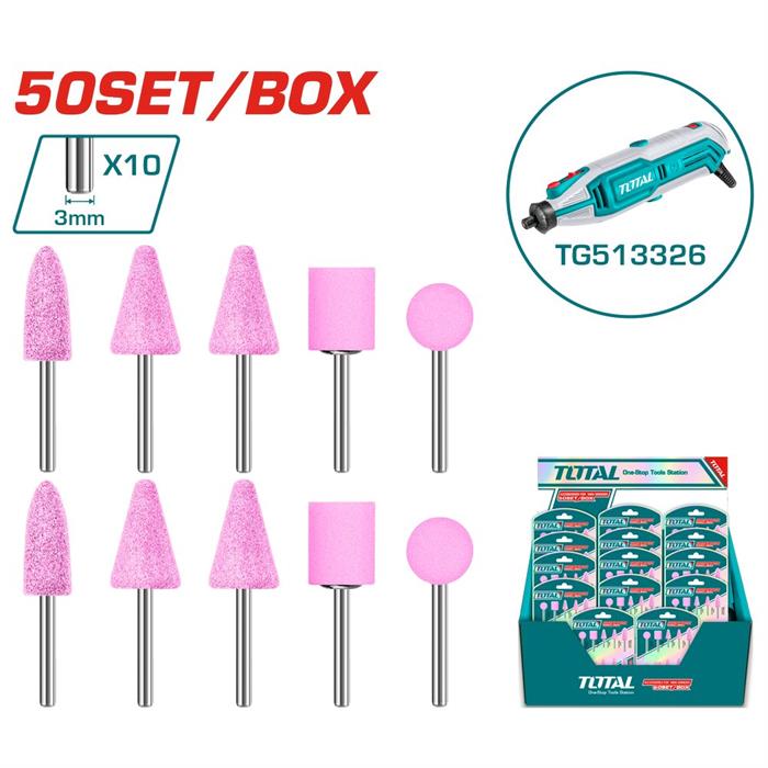 Set accessori mini smerigliatrice 10 pz �3mm