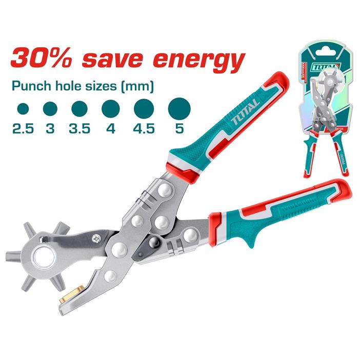 FORATRICE PELLE Ø2,5-5MM CON IMPUGNATURA COMFORT