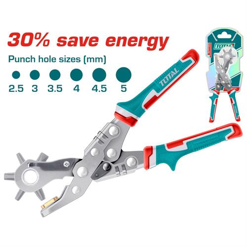 FORATRICE PELLE Ø2,5-5MM CON IMPUGNATURA COMFORT