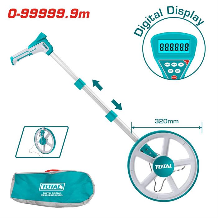 RUOTA METRICA DIGITALE Ø320MM CON DISPLAY E MEMORIA
