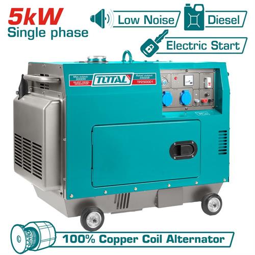 GENERATORE DIESEL 5KW SILENZIATO 9CV 220V 50HZ
