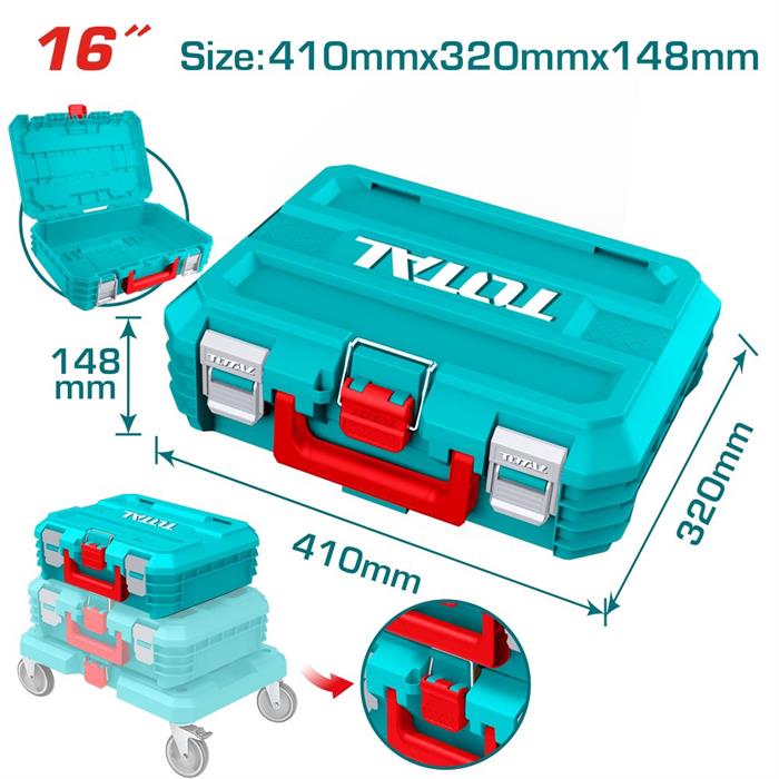 CASSETTA PORTAUTENSILI 16 IMPILABILE IN PLASTICA PP