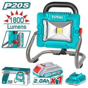 LAMPADA PORTATILE 20V LED 1800 LM CON BATTERIA