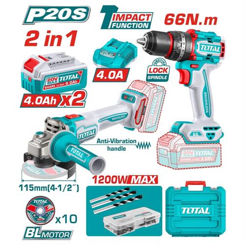 KIT TRAPANO-AVVITATORE E FLEX 20V