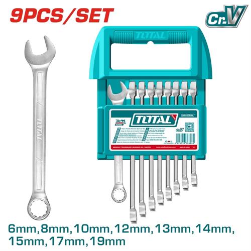 KIT 9 CHIAVI COMBINATE 6-19MM