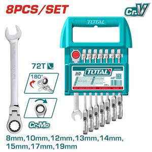 KIT 8 CHIAVI CRICCHETTO 8-19MM