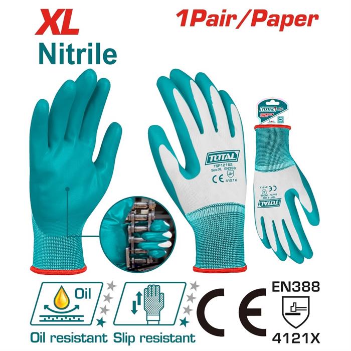 GUANTI DA LAVORO IN NITRILE XL