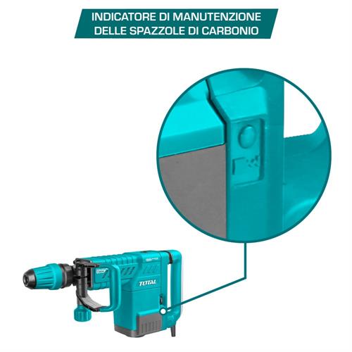 Martello Demolitore 1500W 25J - SDS Max